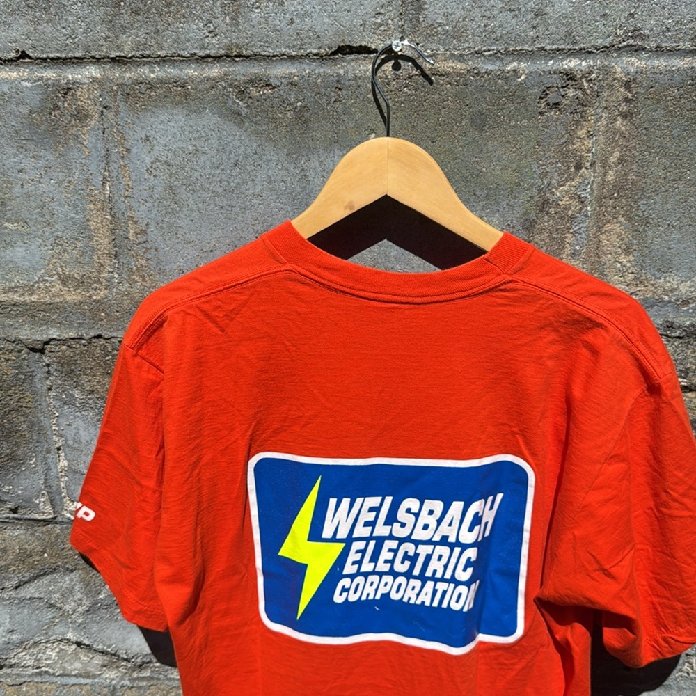 Vintage Welsbach Electric Corporation t shirt large 90s lineman